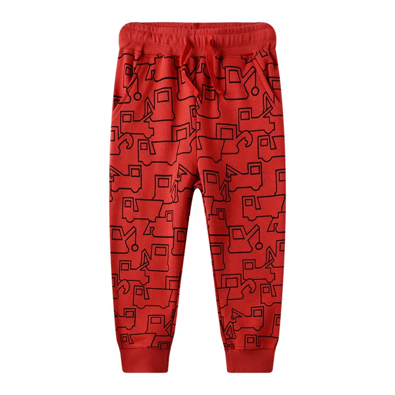 Jumping Meters Children Sweatpants Applique Cars Boys Trousers Pants Autumn Spring Baby Long Pants Fashion Boys Sport Clothing