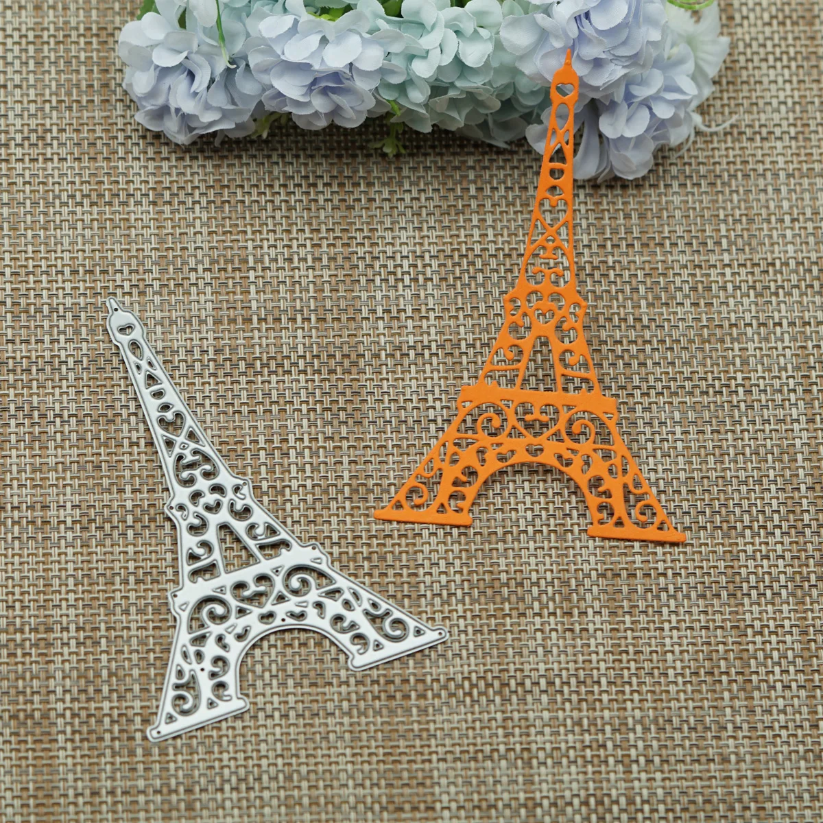 Eiffel Tower Pattern Metal Cutting Dies DIY Memory Card Photo Album Clipart Decorating Paper Art Work Handcraft Material