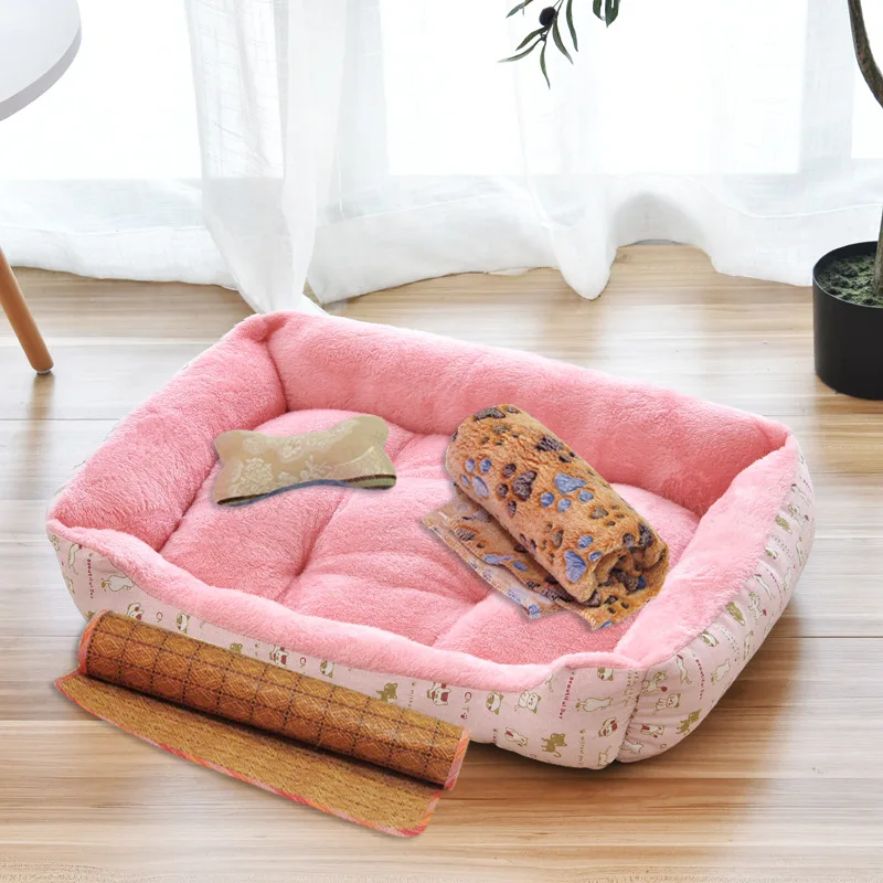 Pet Dog Bed Puppy Cushion Kennel For Cat Puppy Plus Size Soft Nest Dog Baskets For Small Large Dog Soft Sofa Animals Pad