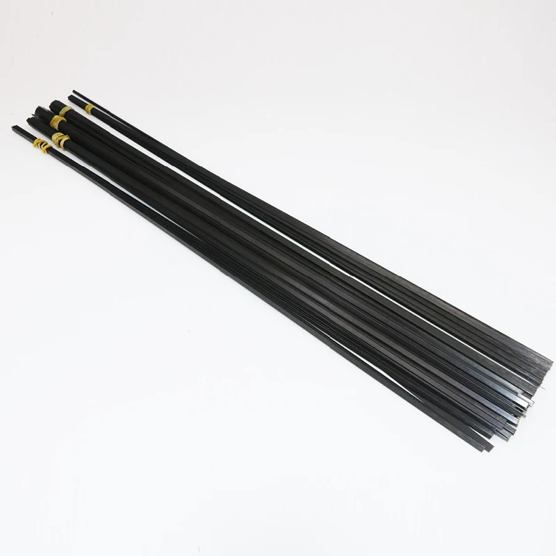 2pcs  length 500mm Carbon Fiber Material 0.5mm*3mm 0.6*5 1*3 1*4 1*5 1*6 1x10 Carbon fiber sheet for RC Quadcopter Multicopter