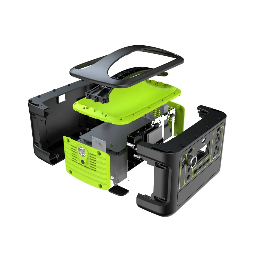 LED Light Lithium Battery Charger 500Wh Portable Power Bank Station With USB Ports