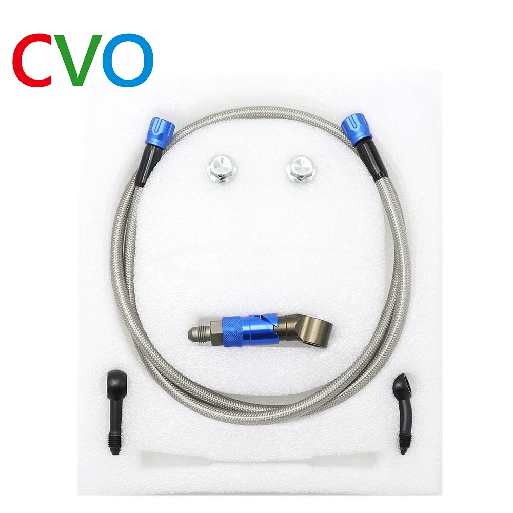 CVO aluminum alloy AN3 brake line oil quick release connection joint adapter kit brake pipe quick disassembly brake hose kit