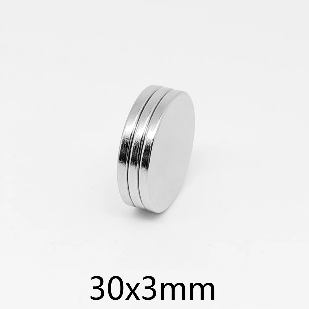 2/5/10/15/20/30PCS 30x3 mm Disc Powerful Strong Magnetic Magnets N35 Round Neodymium Magnets 30x3mm Big Rare Earth Magnet 30*3