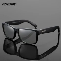 KDEAM Special Promotion Square Men Sunglasses Polarized Outdoor Driving Photochromic Sun Glasses With Box Limited Offer