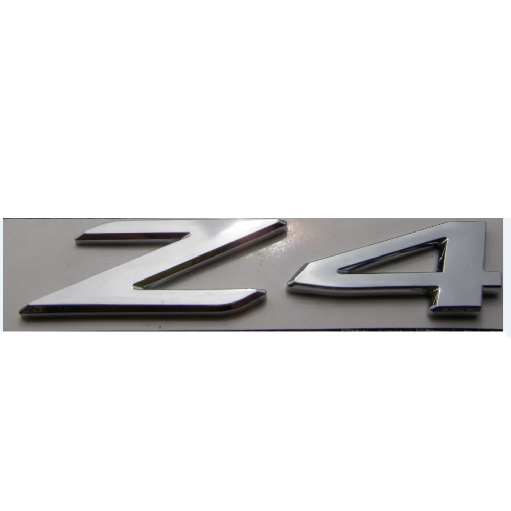 Chrome Gloss Black Letters Trunk Emblems Z 4 Number Badge for BMW Z4