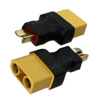 1pcs XT90 XT-90 Female to T Plug Deans Male Connector Adapter For Battery Wire
