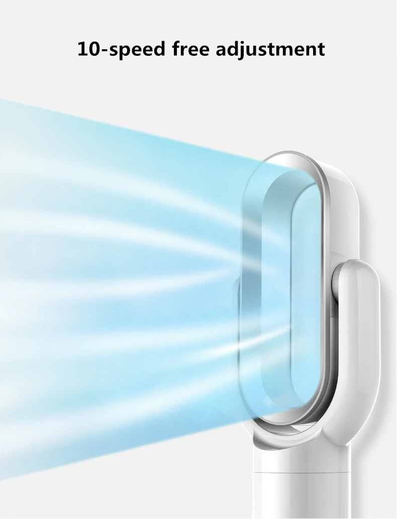 Kalt- und Warmluft-Ventilator mit Fernbedienung, blattloser Kühlventilator, 220V, ultra-leiser elektrischer Ventilator, Luftreiniger, Top-Qualität, Timer 1-9 Stunden – Detail 22