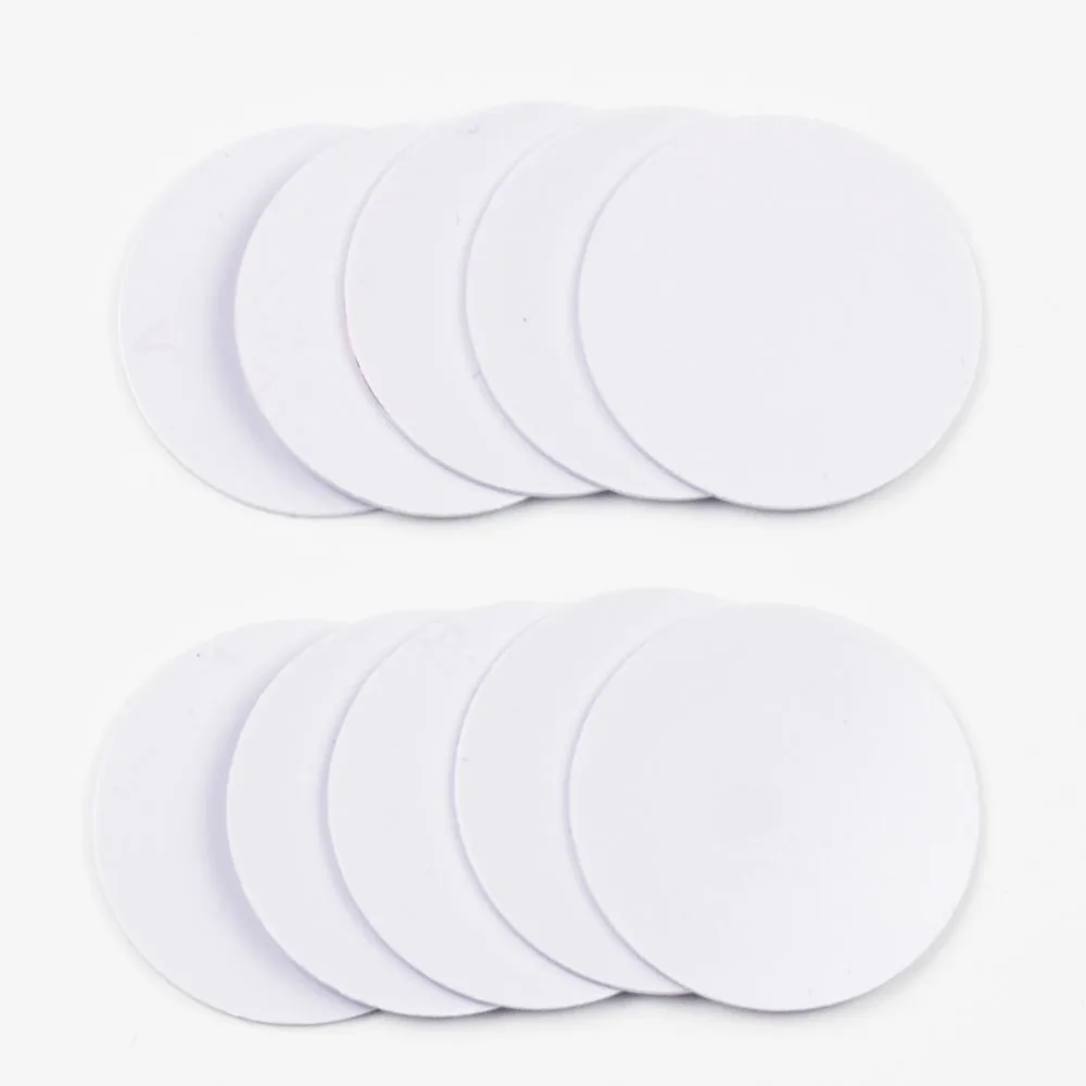 10pcs/lot 25mm 13.56Mhz Coin Cards Tags NFC 213 Chip PVC Waterproof For All NFC Phones