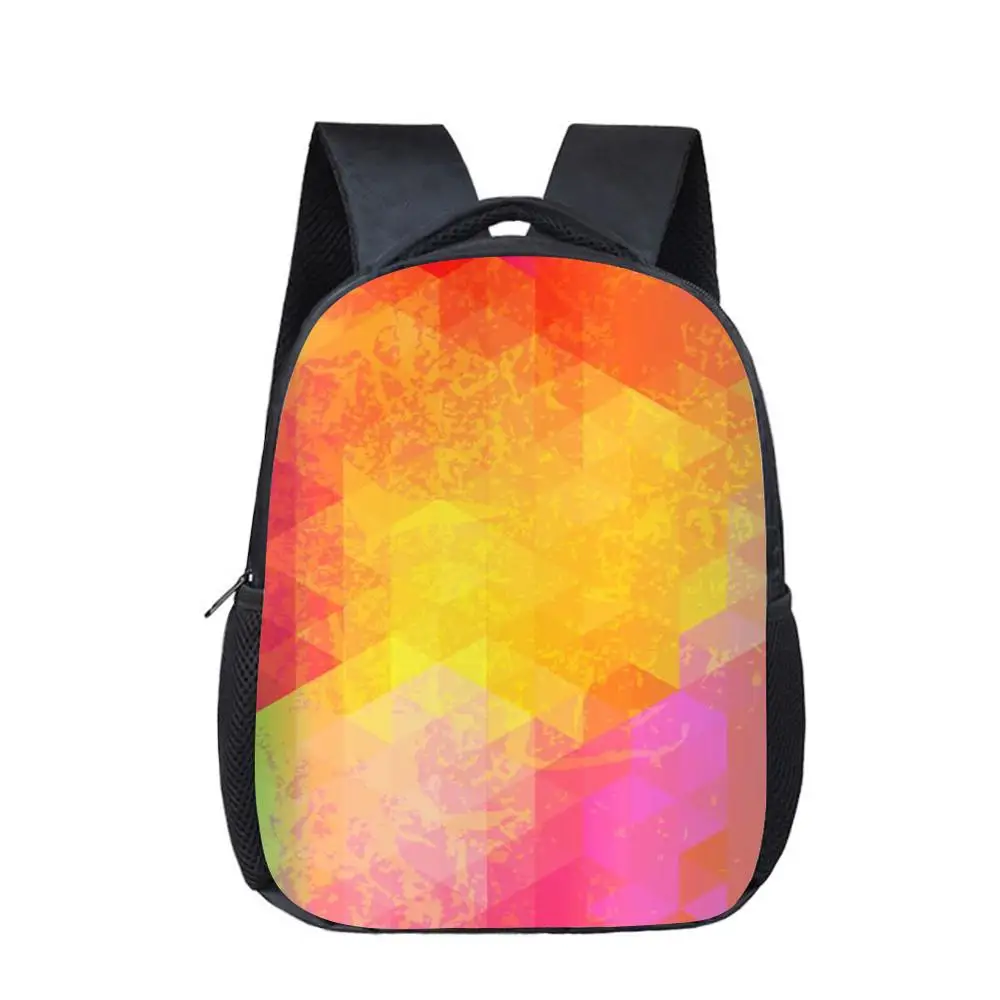 

Beautiful Rainbow Print Child School Backpack Kindergarten Colorful Bagpack Lightweight School Bookbag for Baby