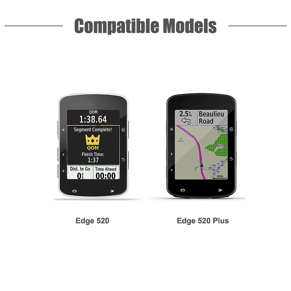 Garmin Edge 520 /520 Plus 용 교체 밴드 케이스 보호 슬리브, 소프트 실리콘 충격 방지 및 파편 방지 슬리브 커버