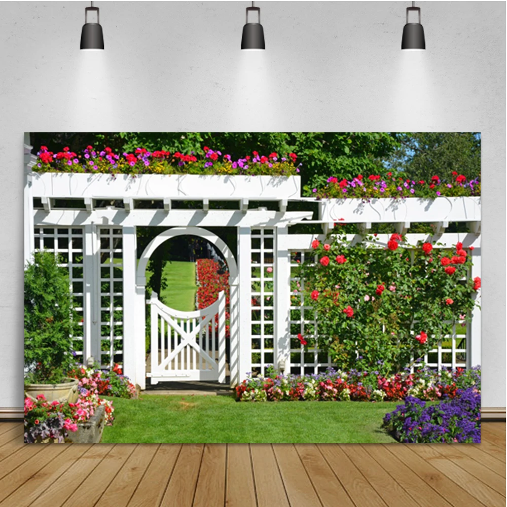 Countryside Stone House Old Wooden Door Window Flower Photo Background Photo Backdrop Spring Baby Portrait Photophone Room Decro