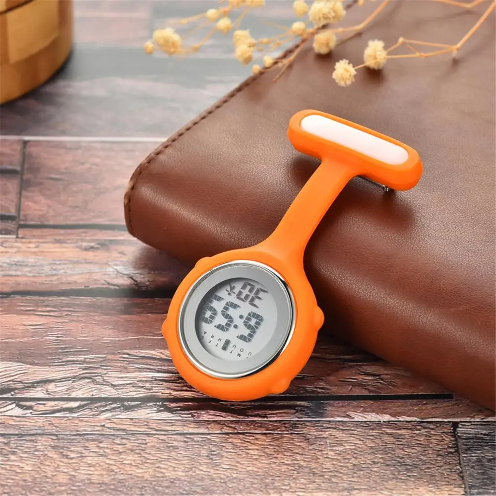 LANCARDO Kỹ Thuật Số Silicone Y Tá Đồng Hồ Fob Đồng Hồ Bỏ Túi Trâm Cài Ve Áo Dây Bác Sĩ Y Tá Tặng Đồng Hồ Unisex Thời Trang & Thường Ngày