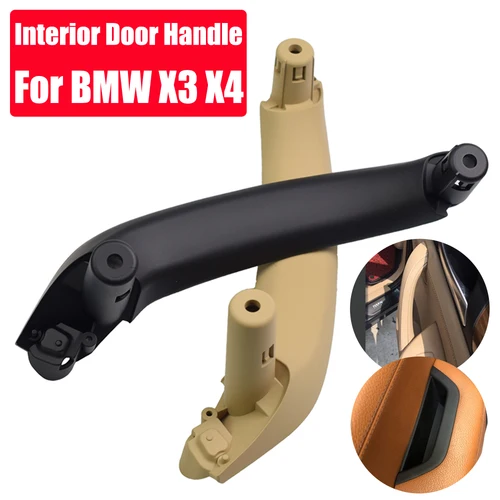 Tirador de manija de puerta Interior de coche, embellecedor de ABS para BMW X3, X4, F25, F26, 2010, 2011, 2012, 2013, 2014, 2015, 2016, 2017, negro y Beige