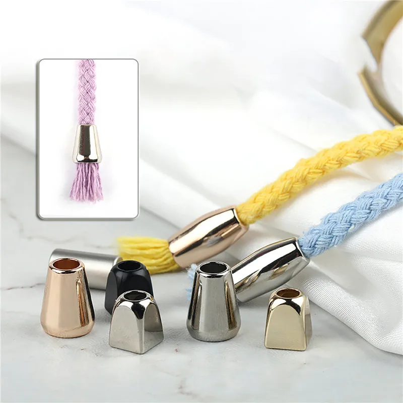 10pcs Metal Cord Lock Toggle Clip Clothing Rope End Lid Lock For Bag/Garments DIY Clothes Bags Sportwear Stopper 10mm/13mm/16mm