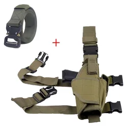 Tactische beenholster Schieten Jacht Airsoft Pistool Draagtas Nylon zakje Riemholster voor alle maten pistool