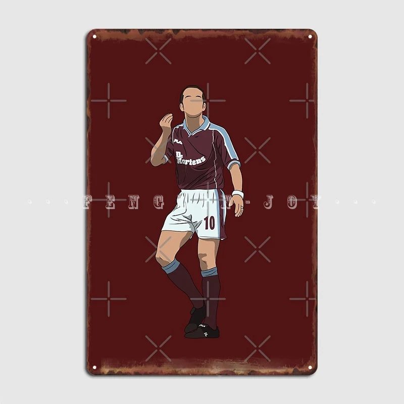 Paolo di canio west ham 90sign s sinal de metal parede pub cinema pintura vintage decoração estanho cartaz