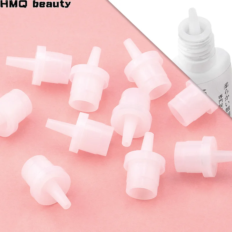 10pcs Universal Eyelash Glue Replacement Bottle Mouth Head Convenient Extended Glue Usage Anti-blocking Eyelash Extension Tool