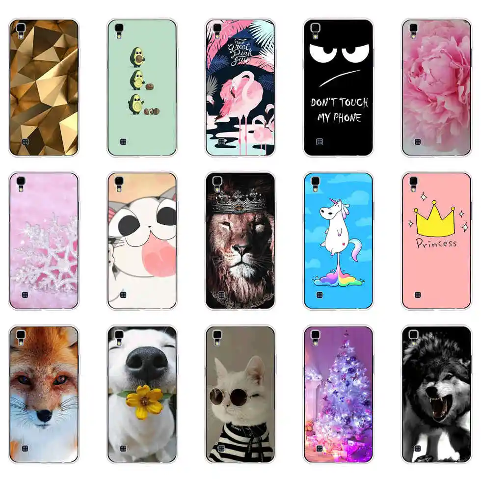 Soft TPU Silicone Case For LG X Power 5.3 Inch Fashion cute Pattern Back Cover For LG X Power K220 K220DS Phone Case