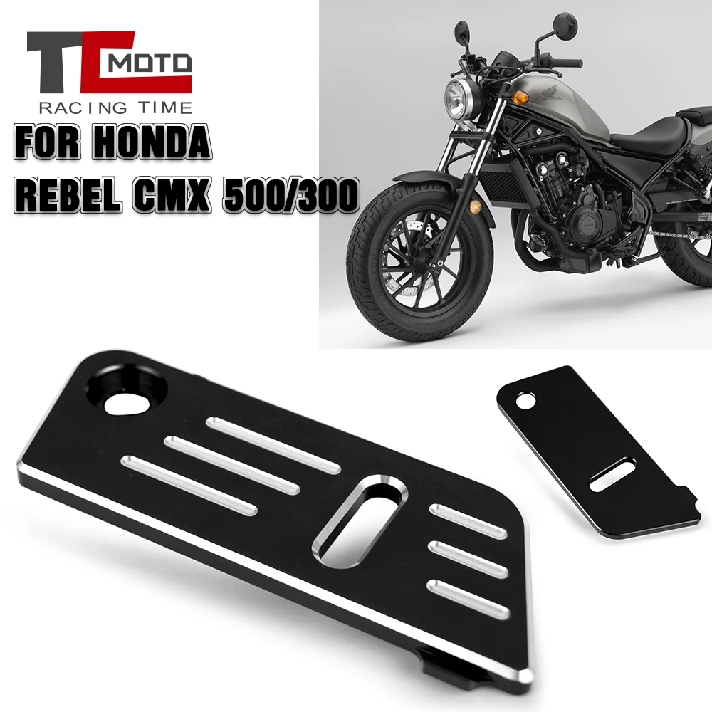 CNC Rear Brake Pump Fluid Tank Oil Cup Reservoir Guard Cover Protector for Honda Rebel CMX 300 500 CMX300 CMX500 2017-2020 2019
