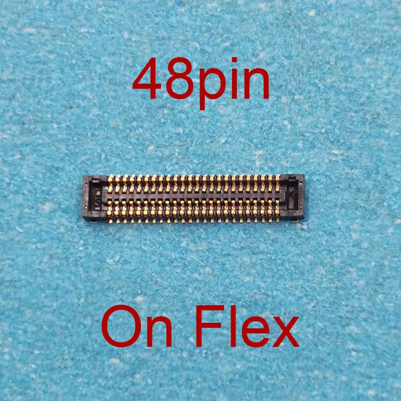 5Pcs 48Pin LCD Display Screen Flex FPC Connector On Motherboard For Samsung Galaxy A7 2018/ A750 A750F A9s A9200 /J8 Plus / J805