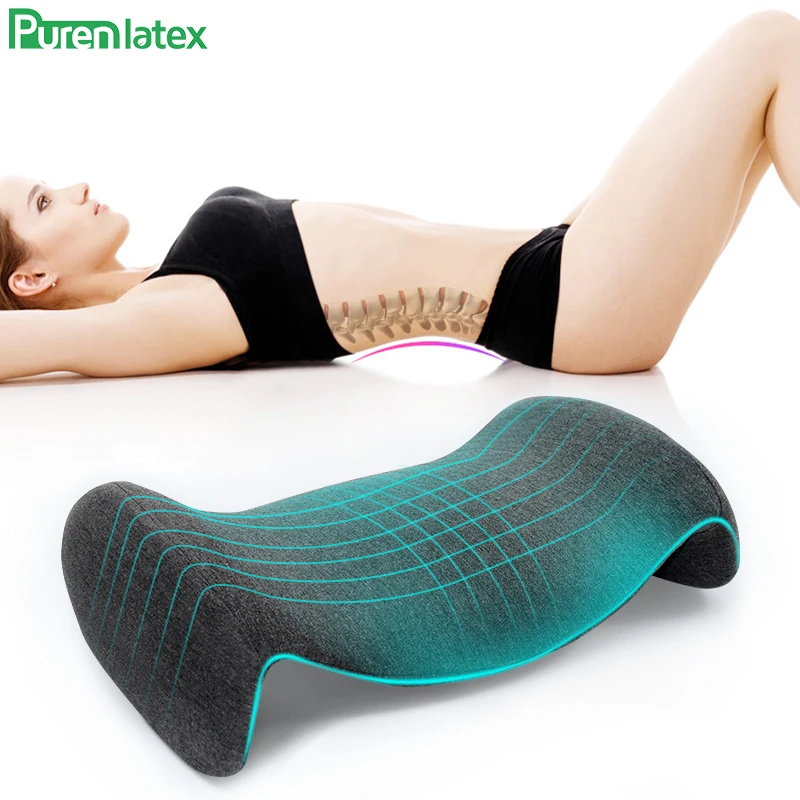 PurenLatex Memory Foam Pillow Protect Waist Pregnant Women Pillow Orthopedic Coccyx Cushion Slow Rebound Pressure Lumbar Pad