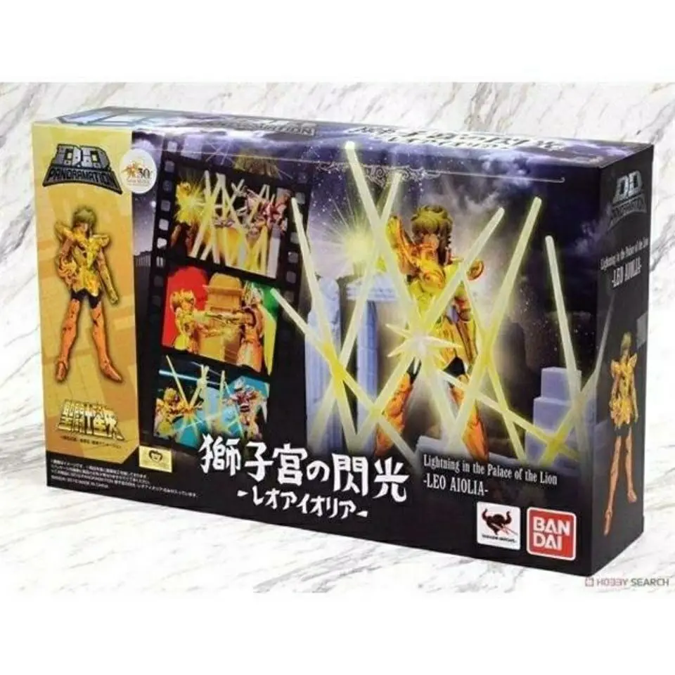 Bandai Original  D.D.PANORAMATION DDP Saint Seiya Leo Aiolia Metal Armor Action Figure