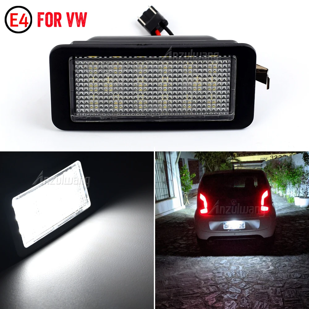 1Piece LED License Number Plate Light Lamp For VW up!/e-up! Skoda Citigo/E-Citigo Seat Mii/e-Mii Ibiza 6J 3-door 2008-2012