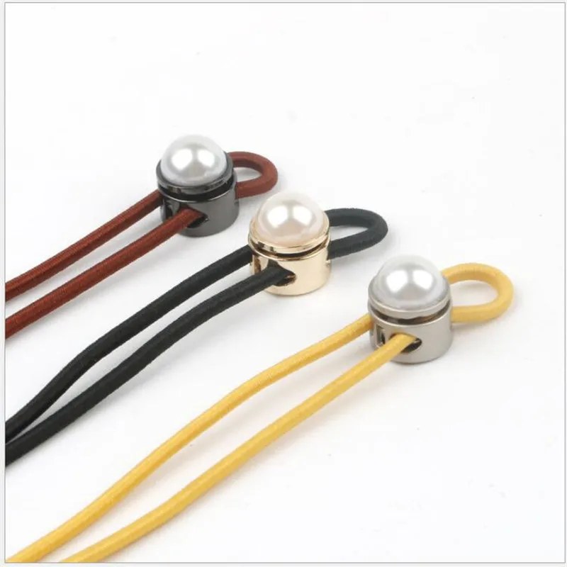 Metal Elastic Adjuster Buckle Stoppers Cord Locks Toggle Claps Buckle Sportswear Shoelace Bag Accessories 30pcs