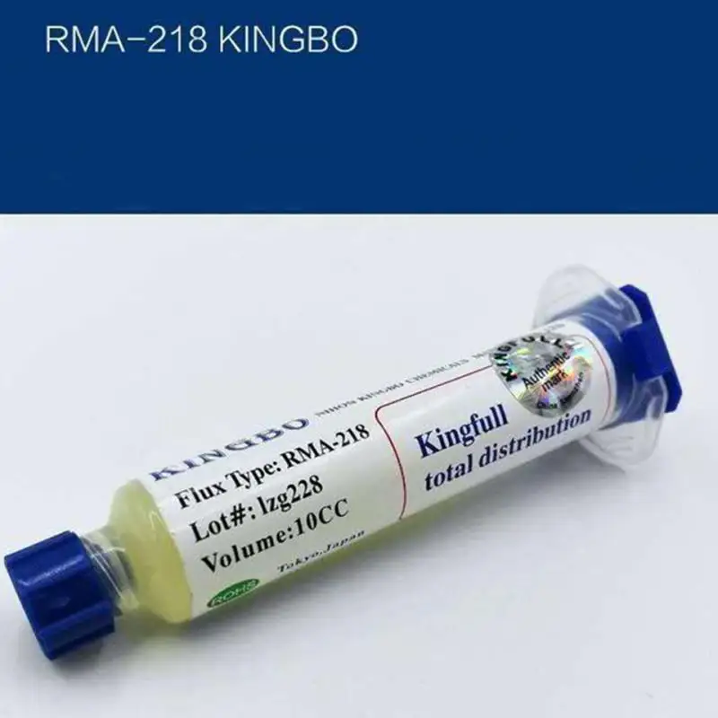 KINGBO RMA-218 No-Clean BGA Reballing Solder Ball Repair Solder Soldering High-quality Flux Paste 10cc For Mobile Repair Tools