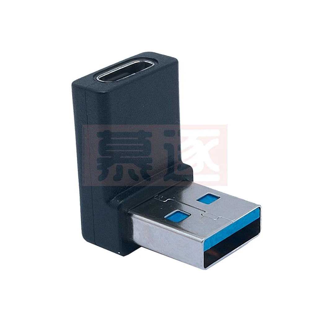 

90 Degree USB 3.0 (Type-A) Male to USB 3.1 (Type-C) Adapter Female Connector Converter Right Angle USB C Adaptor