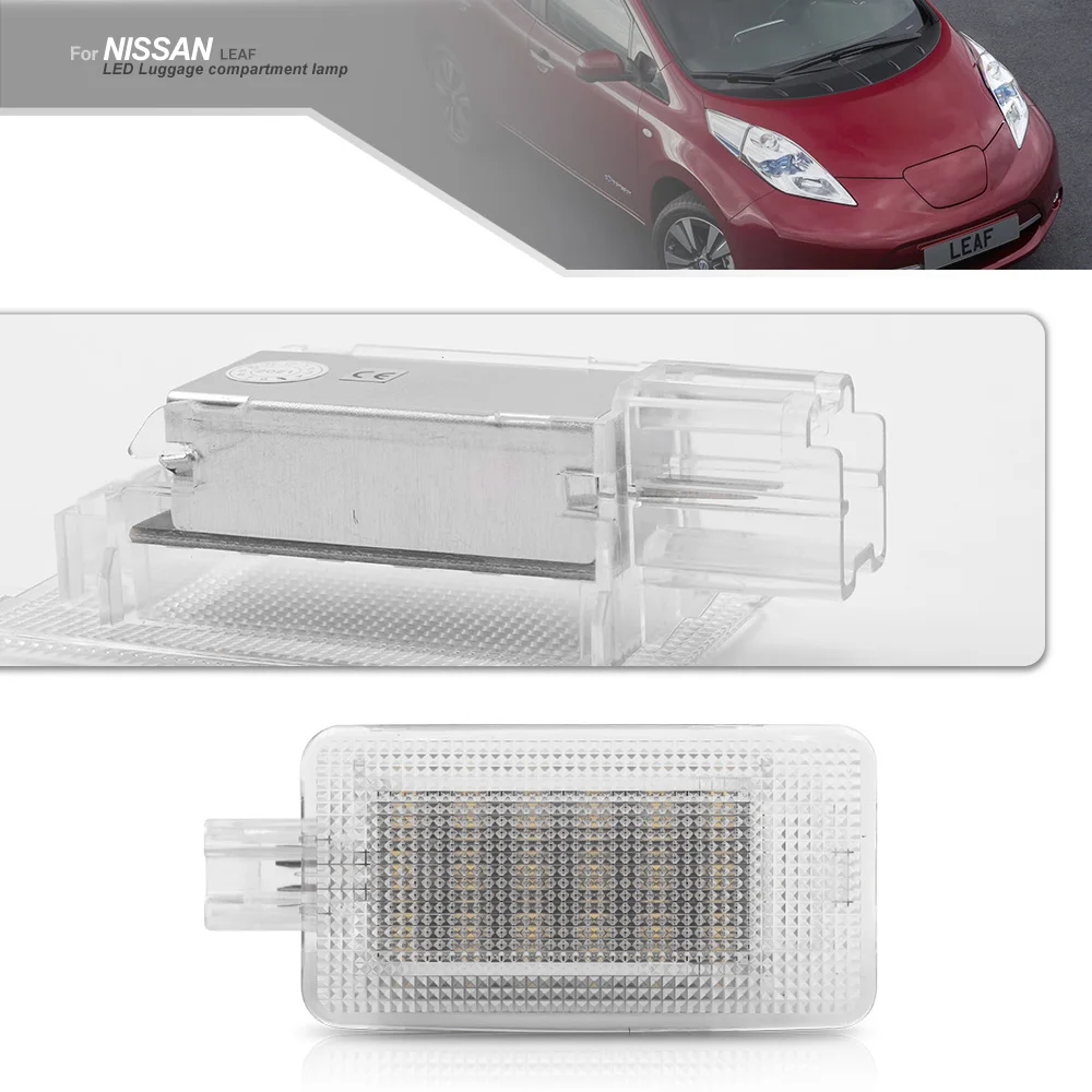 1 Pc Led Trunk bagażu światła dzięki uprzejmości lampy na nogi dla Nissan Leaf Murano x-trail Micra 2015-2017 Tiida 08-12