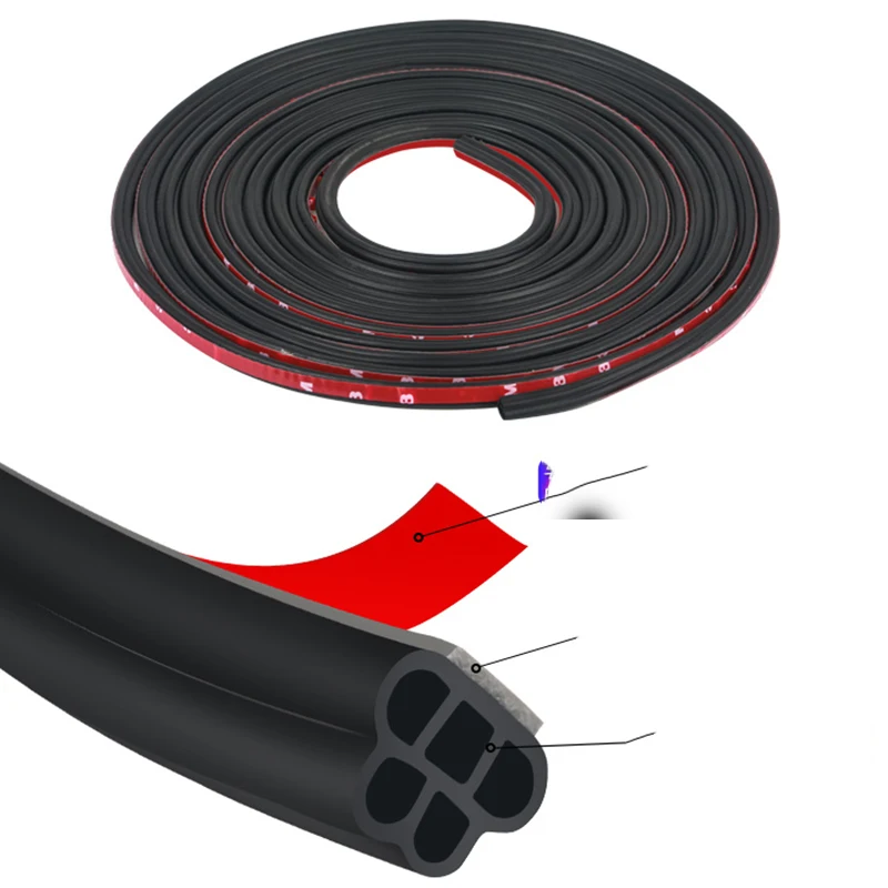 5M 2021 New Sound Insulation Car Door Rubber Seal Strips For Bmw E90 E39 E46 E91 F30 G20 E60 F11 F10 F07 G30 E53 Series 1 2 4 6