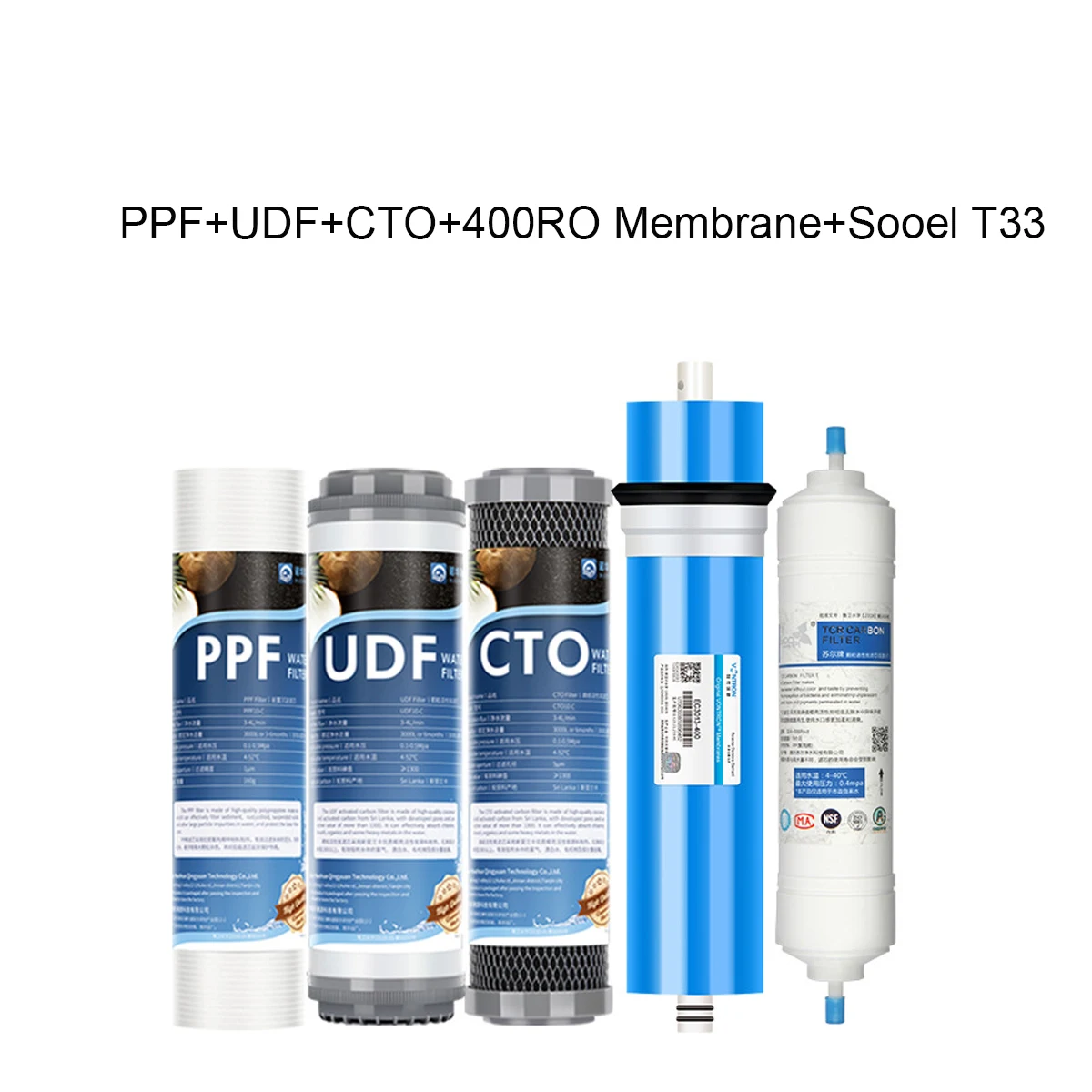 T33 Water Filter Cartridge,PP Cotton ,UDF Suitable For Water Filter Housing,T33 Cartridge,Ro Membrane System Replacement