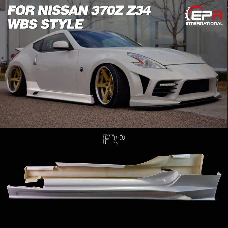 

Carbon Side Skirt For Nissan 370Z Z34 (2009+) WBS Style Glass Fiber/FRP Side Skirt Body Kit Tuning Trim For 370Z Racing Part