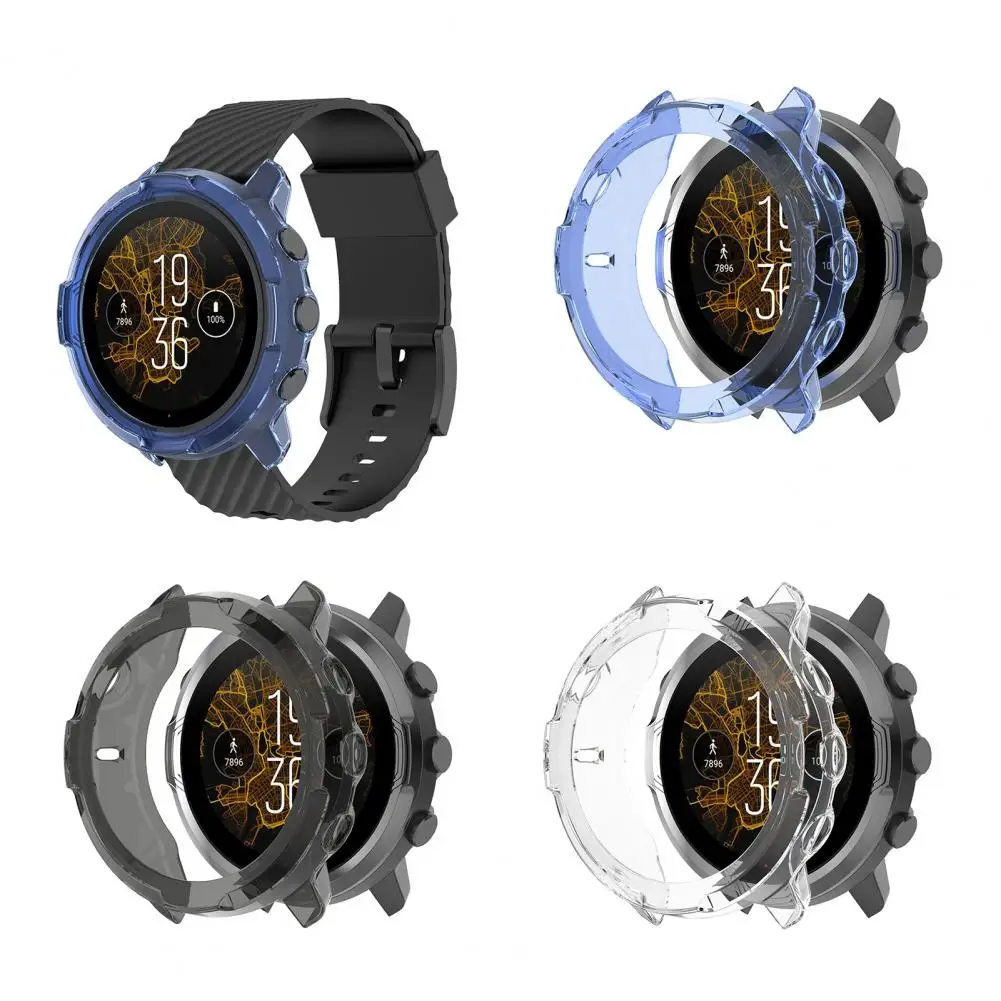 Protective Shell Perfectly Fit Protective Case Eco-friendly Anti-scratch  High-quality Soft TPU Smart Watch Frame Cover