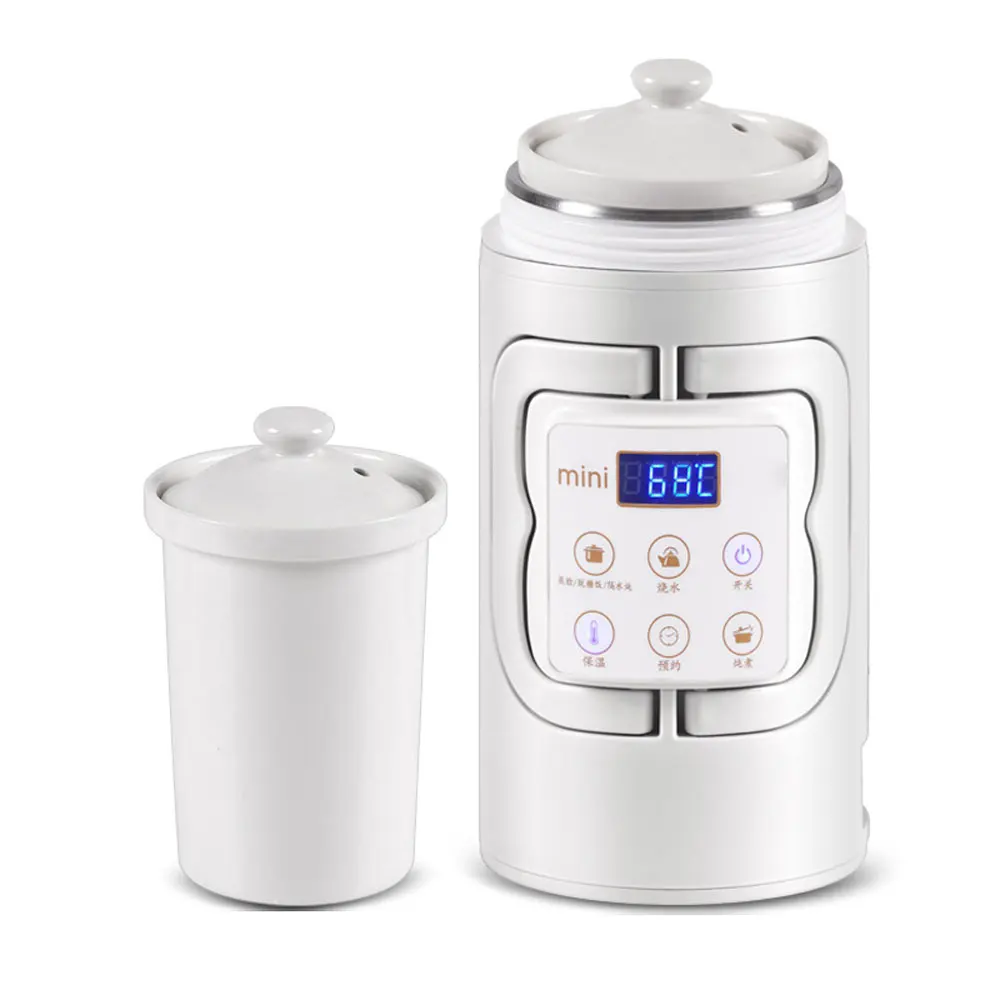 غلايات كهربائية زجاجة ماء المحمولة السفر الترمس القدح الحليب المغلي كوب الذكية إبريق الشاي ترموستات الماء الساخن الحساء كوب