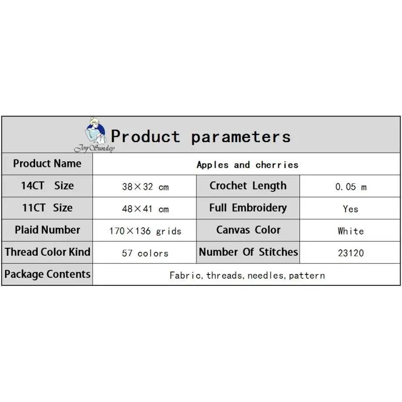 Jabłko i wiśnia ściegiem krzyżykowym DIY martwa natura wzór płótno igły i DMC nici do haftowania zestaw 11CT 14CT szycie zestaw Home Decor