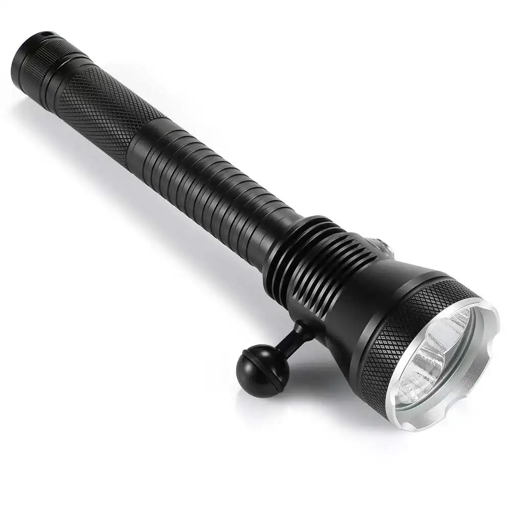 Professional Diving Flashlight 3xXHP70.2 LED  White / Yellow light High lumen Waterproof torch Underwater 150m Dive Hunt light