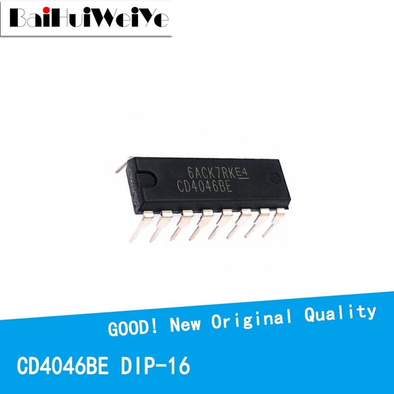 10PCS/LOT CD4046BE CD4046 4046BE HEF4046BP DIP-16 4046 New Good Quality Chipset CMOS Phase Locked Loop