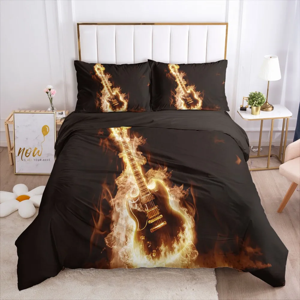 3D Duvet Cover Sets Bedding Set Quilt Covers Comforter Cases Bed Linen Full Twin Single King Queen Size Flower Style Bedclothes