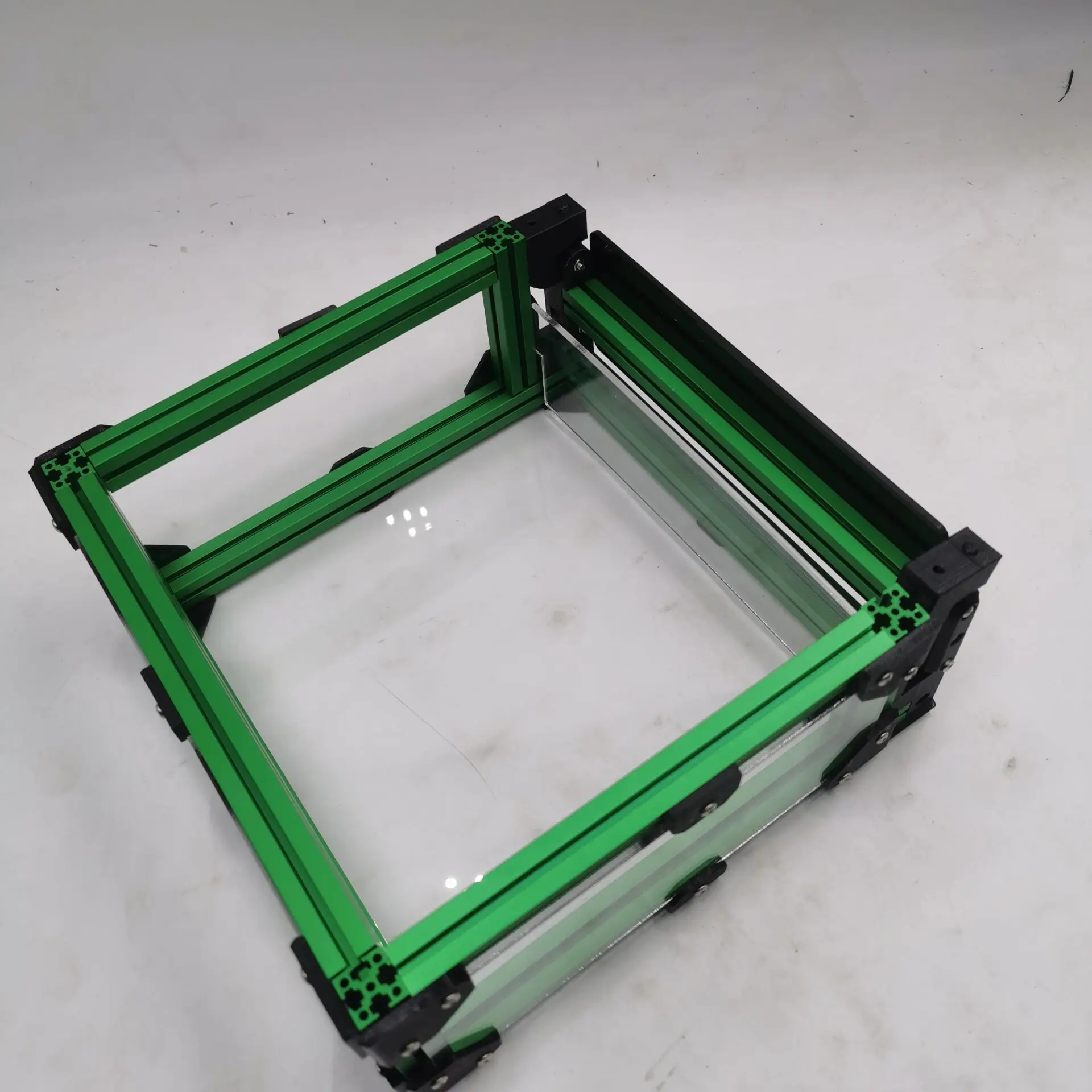 Funssor Black/Sliver/green color V0.1 V0 3D printer acrylic Hinged Top Hat kit 1515 extrusion