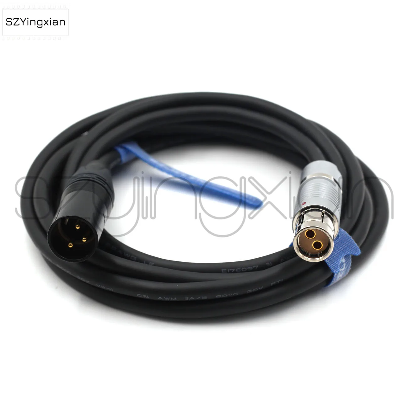 ARRI ALEXA XT, SXT, XT Camera Power Cord,  Battery XLR 3-Pin Male 3F 2Pin Female
