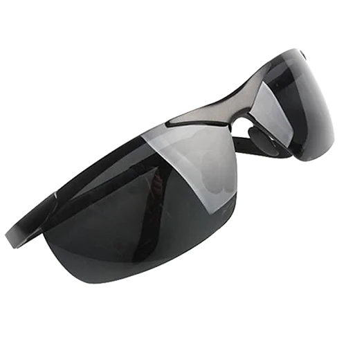 Lunettes de soleil polarisées à monture en métal pour hommes, lunettes de conduite cool, mode de police