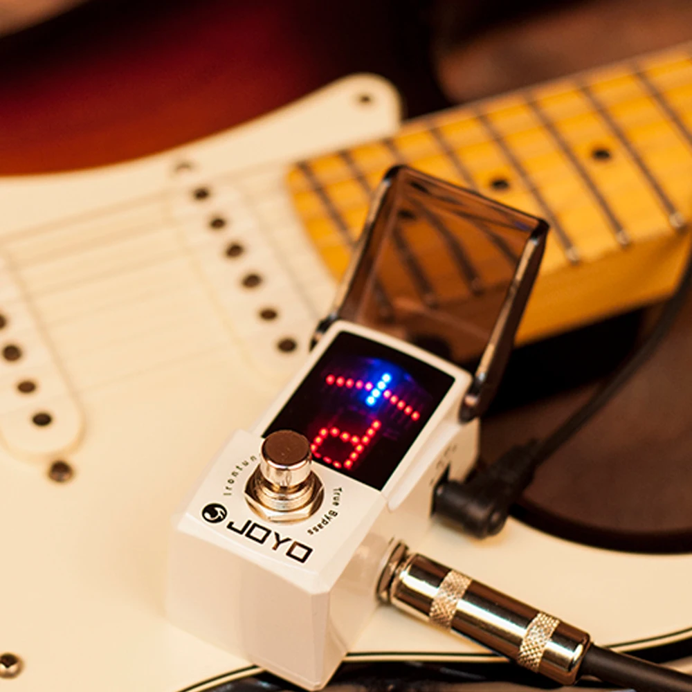 JOYO JF-326 IRONTUNE Pedal Afinador de Alta Sensibilidade Precisão Pedal de Guitarra com Display LED para Guitarra Baixo