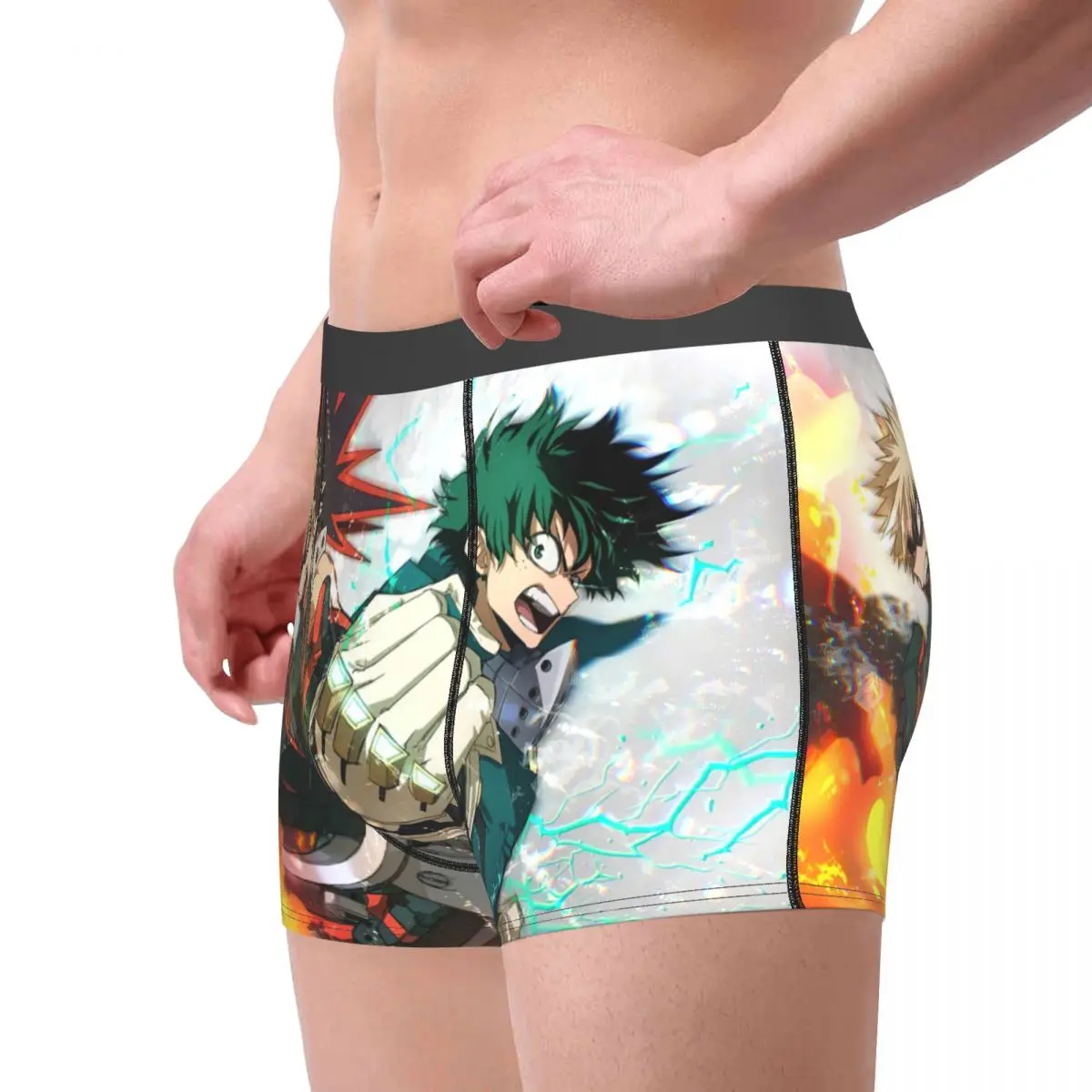 Anime,My Hero Academia Underpants Breathbale Panties Male Underwear Print Shorts Boxer Briefs