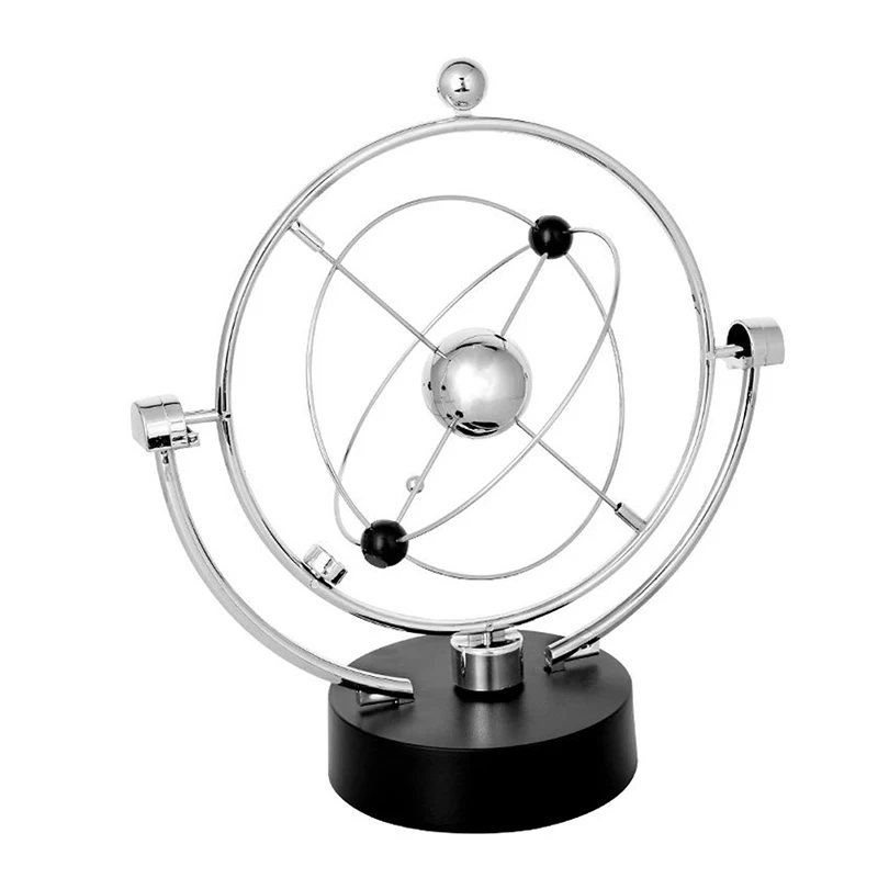 1 ชิ้น Kinetic Art! โทรศัพท์มือถือ Milky WAY Gizmos Perpetual Motion ทรงกลมลูกตุ้มหมุนโต๊ะ Orbital ของเล่น
