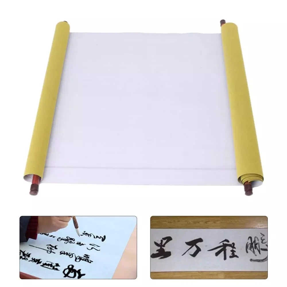 Water Writing Sky Lantern Cloth Chniese Calligraphy Sumi Paper Pratice Painting Scroll Straw Paper рисовая бумага Reusable Magic