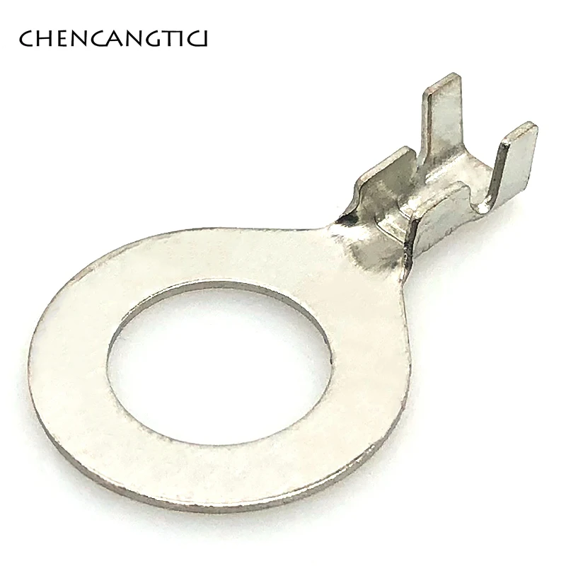 20 Stuks Auto Splices Draad Ring Ronde Terminal Krimpen Losse Pins Terminals Tab Koper Opening Neus End