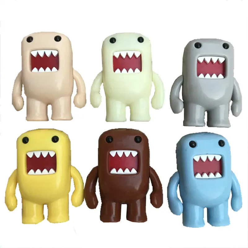 Cute Domo Kun Figure Toy Kawaii Anime PVC Figure Doll Kids Toys for Girls Boys Children Christmas Birthday Gift