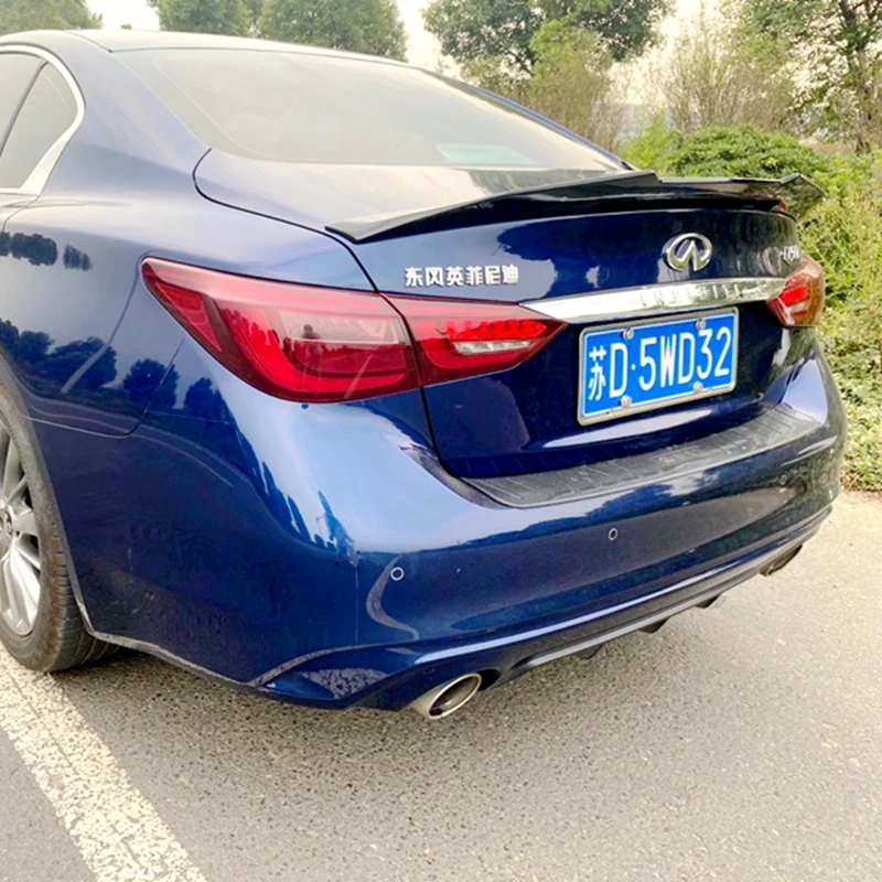 

PSM style tail for Infiniti Q50 Q50S tail carbon 2014-2017 abs material black primer tail cover